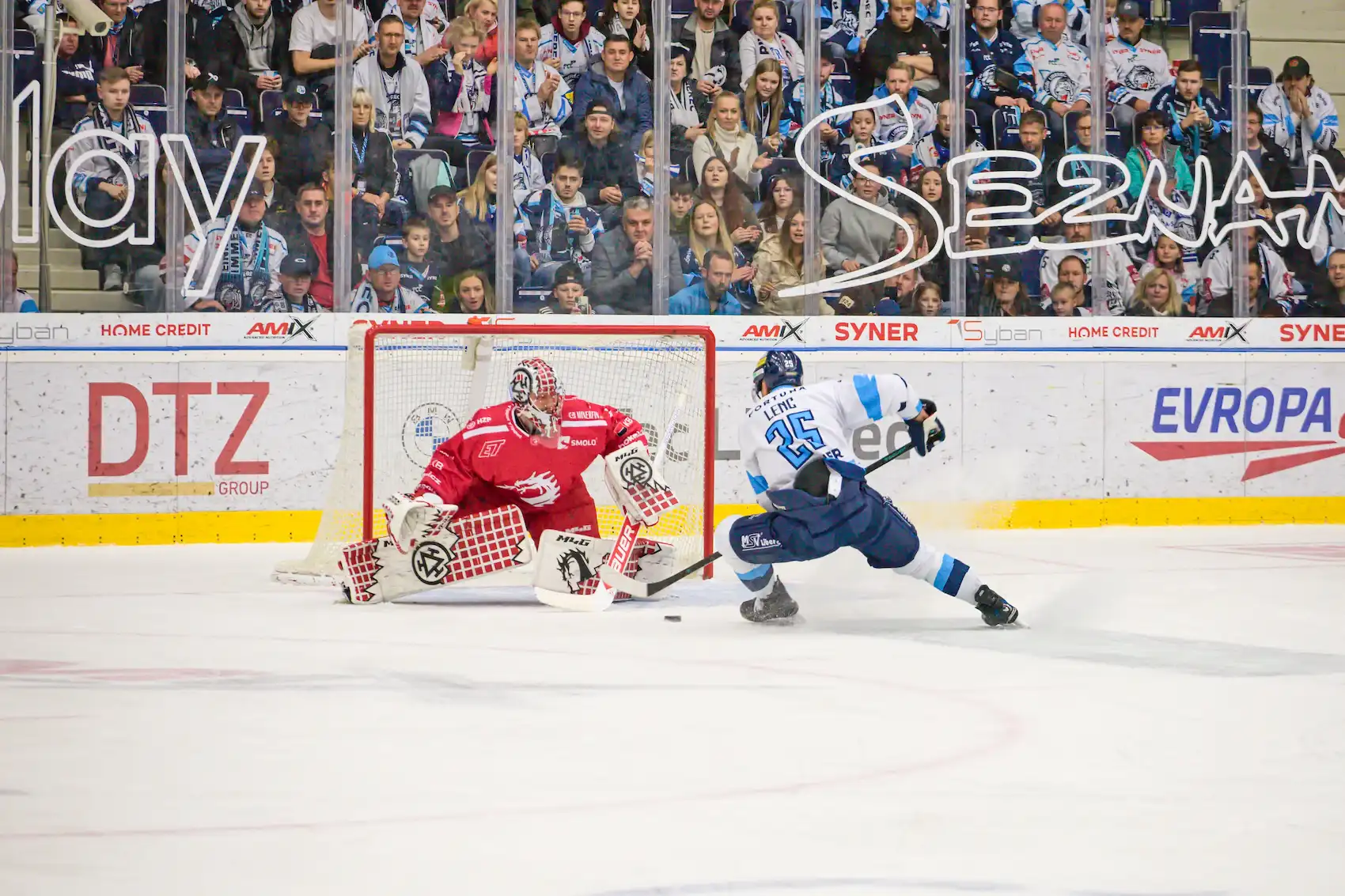 Radan Lenc při nájezdu