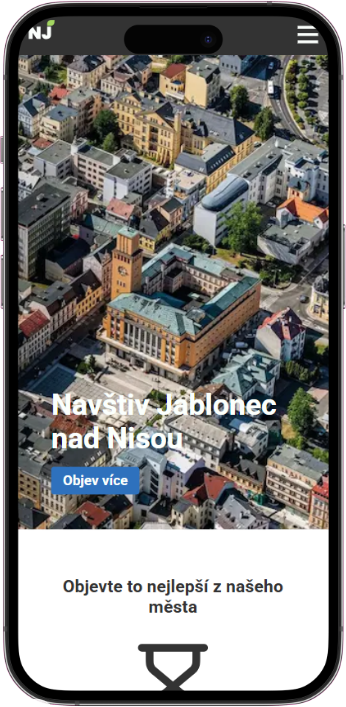 Ukázka webu Navštiv Jablonec