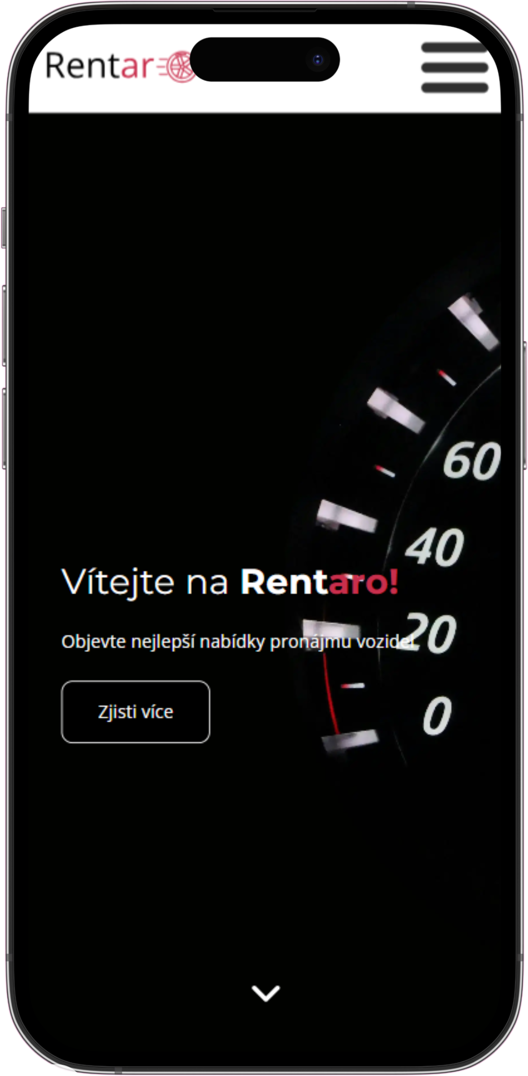 Ukázka webu Rentaro